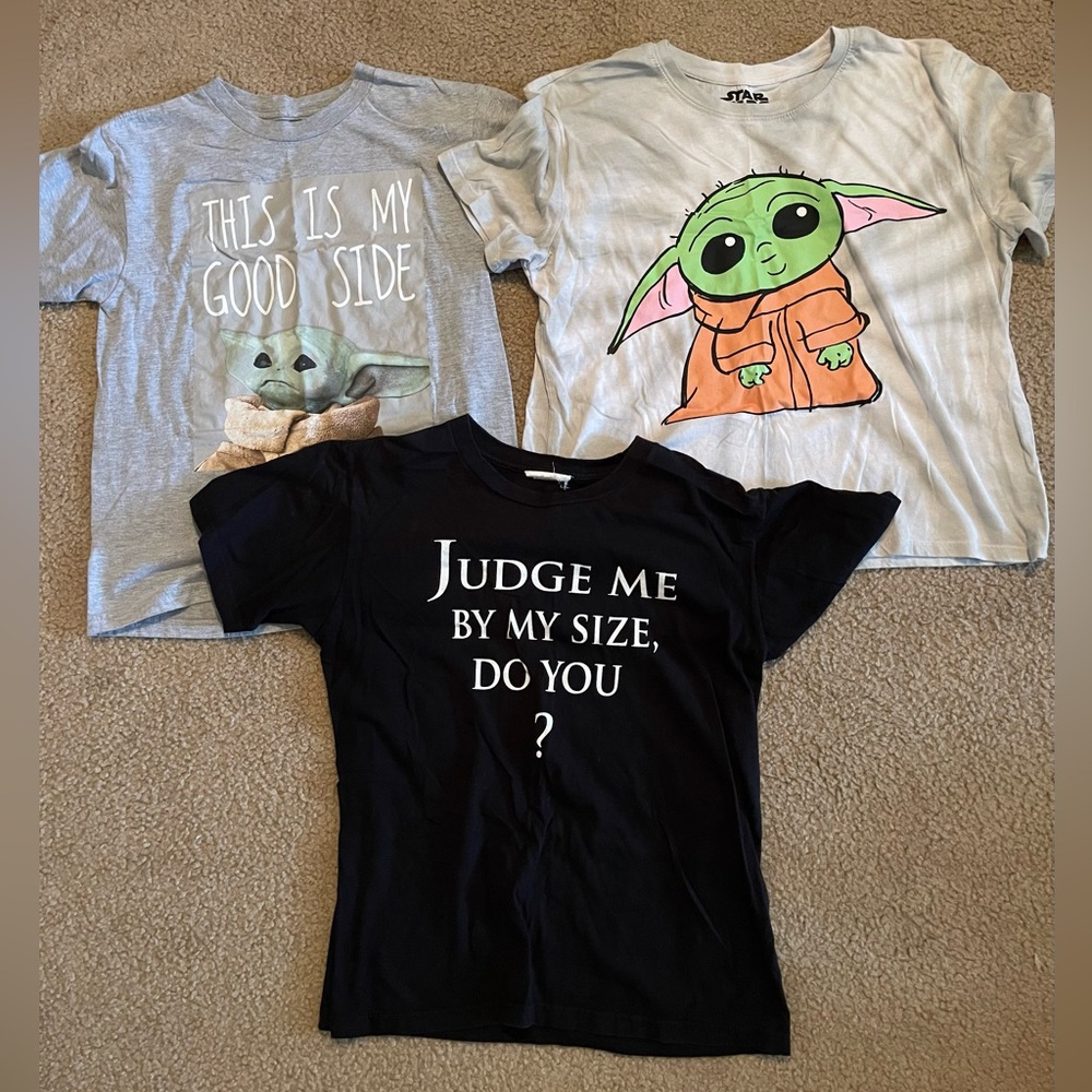 *BUNDLE* Star Wars Disney Yoda baby yoda Tee Shirts small medium
